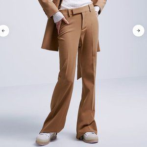 Zara Beige Flared Trousers NWT Size S